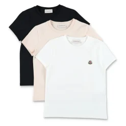 Trzypak Koszulek T-Shirt z Naszywką Logo