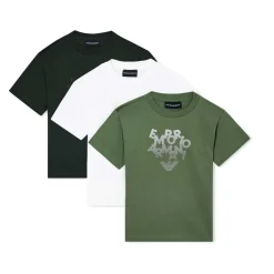T-shirt Tris Girocollo