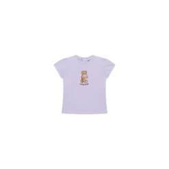 T-shirt z dżerseju bawełnianego z misiem Teddy