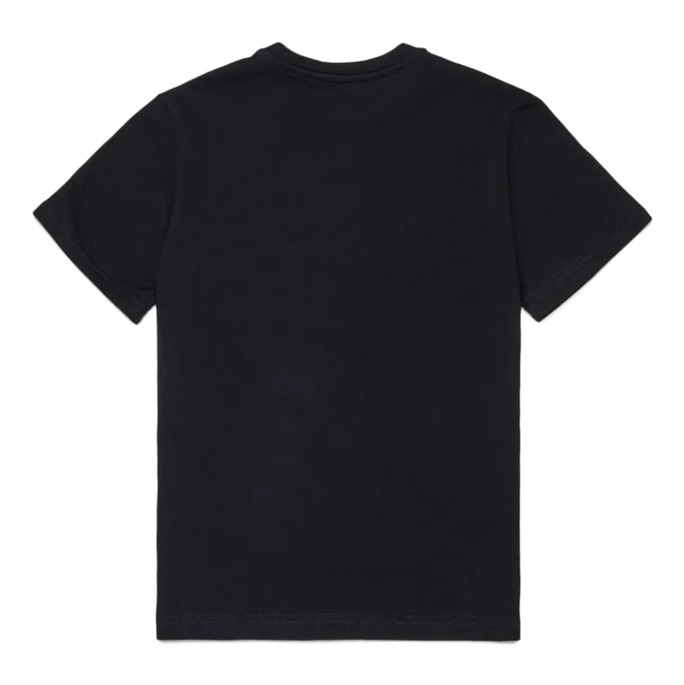 T-shirt z efektem gumowanego logo