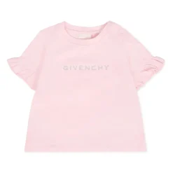 T-shirt z Krótkim Rękawem i Falbanką