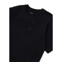 T-shirt z logo i detalami z dżetów