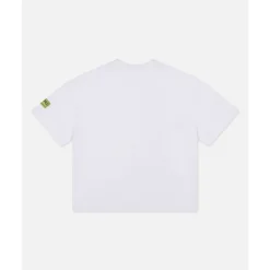 T-shirt z poziomym nadrukiem z przodu