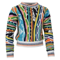 Unikalny Dziewczęcy Sweter z Wzorem na Całości