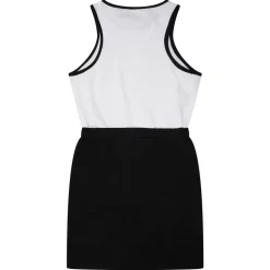 Vestito smanicato bicolor