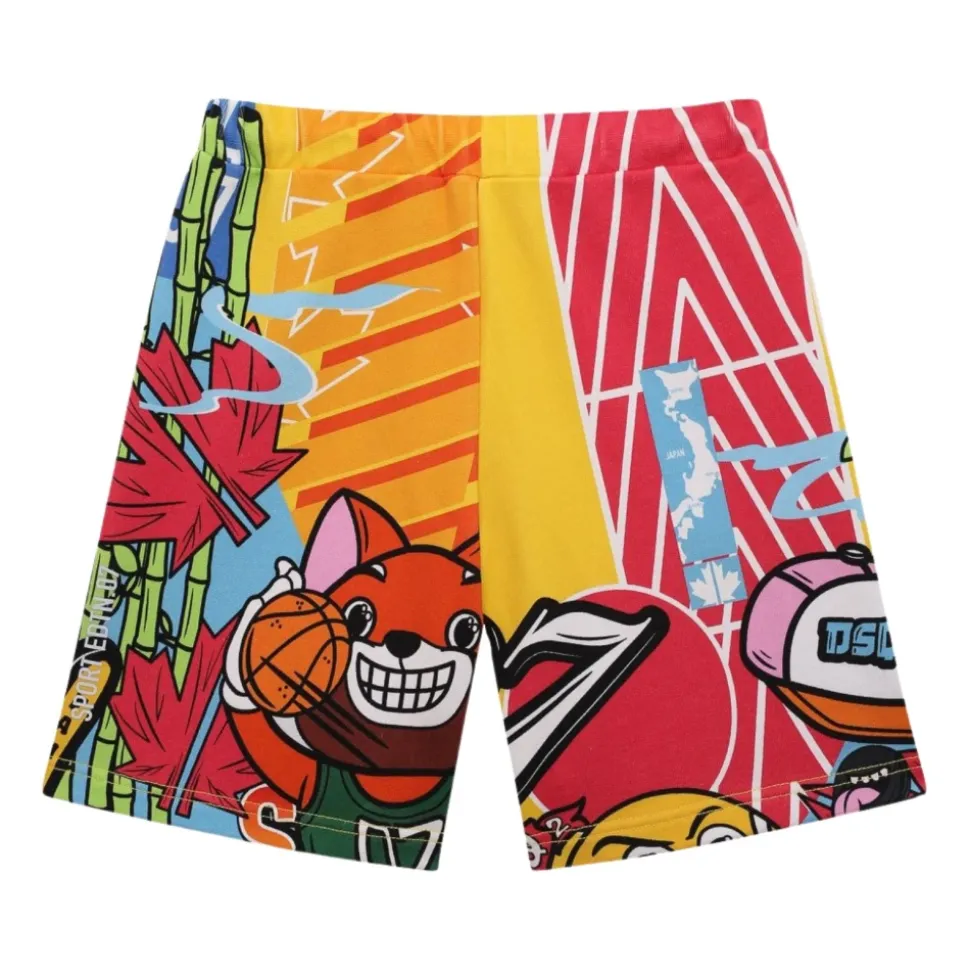 Wielokolorowe Szorty Bermuda