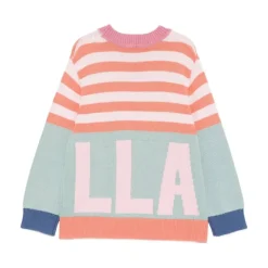 Wielokolorowy sweter w paski