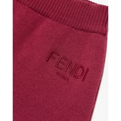 Wool Knit Logo Skirt