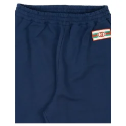 Wsuwane spodnie dresowe z haftowanym logo