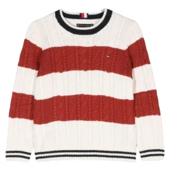 Wzorzysty Sweter z Okrągłym Dekoltem