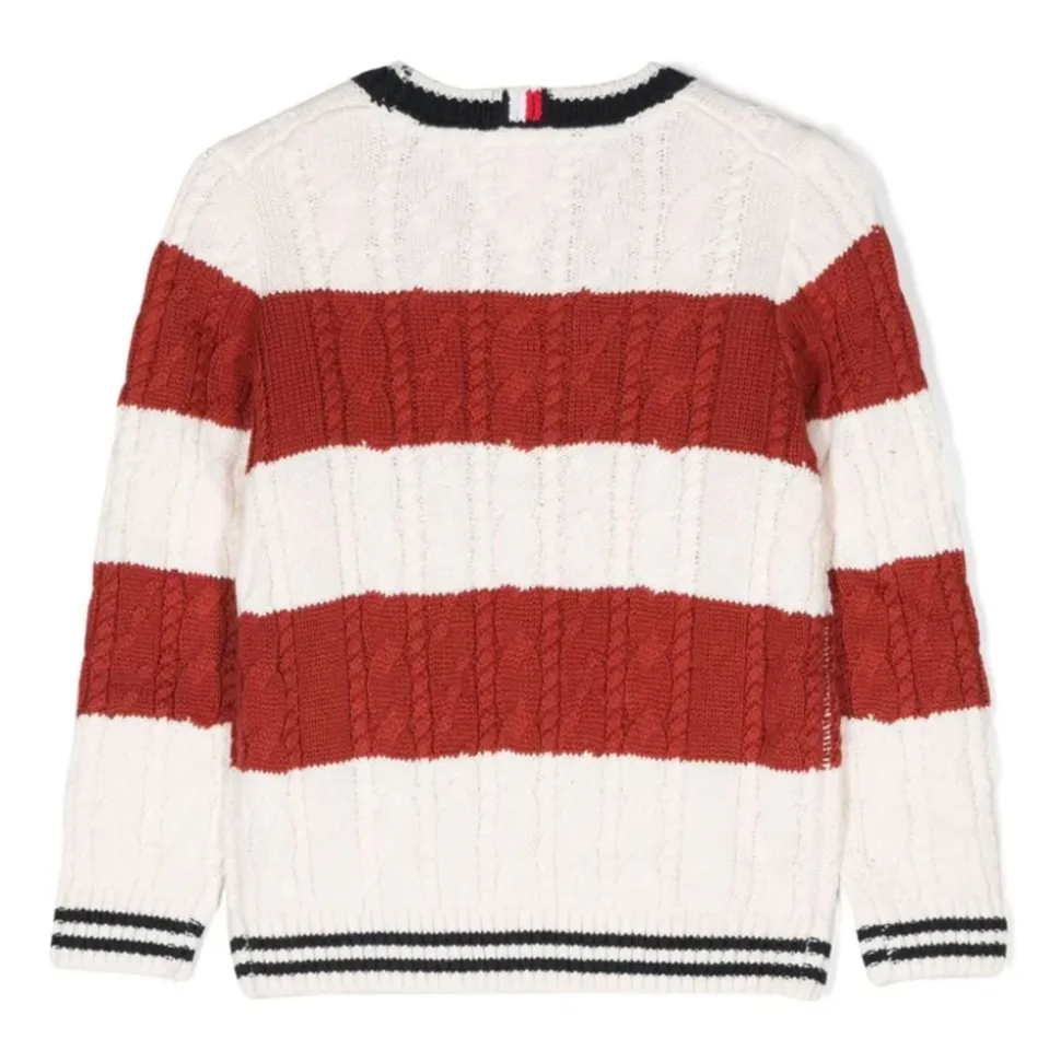 Wzorzysty Sweter z Okrągłym Dekoltem
