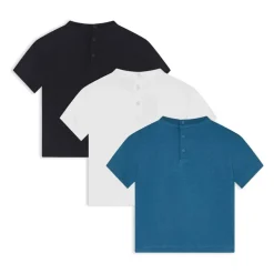 Zestaw 3 T-shirtów z dżerseju z nadrukiem logo